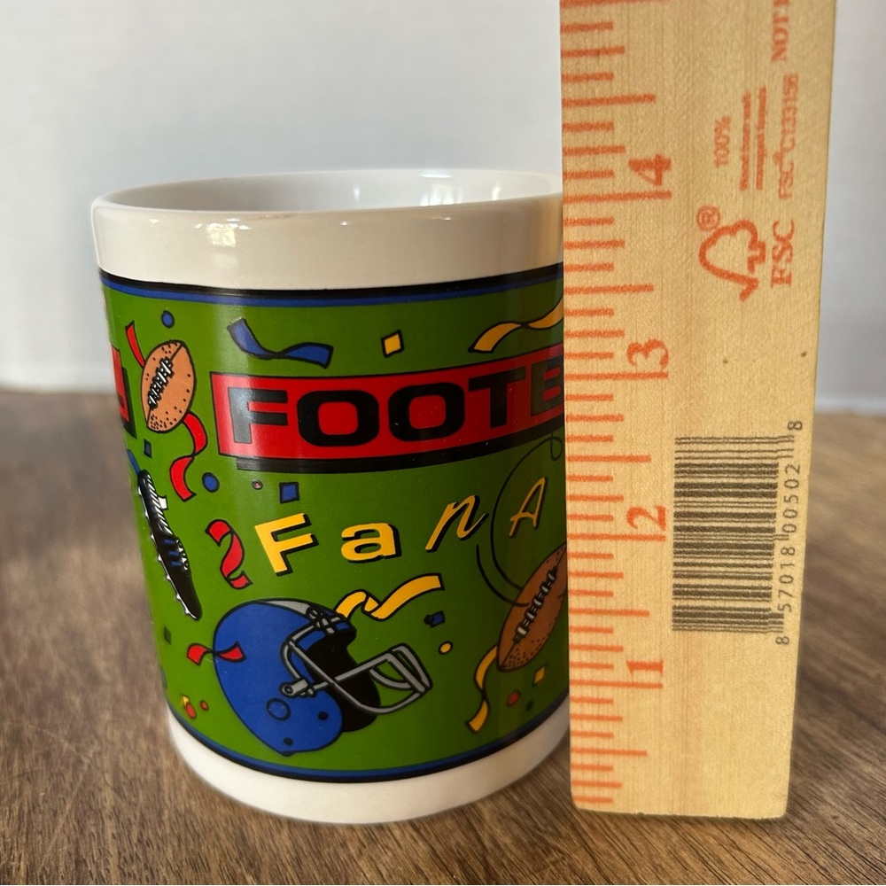 Rare Vintage Kmart Football Fanatic Coffee Mug Matrix Stanley Collection 90s Box - Picture 9 of 9